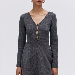 H&M Charcoal Long Sleeve Dress